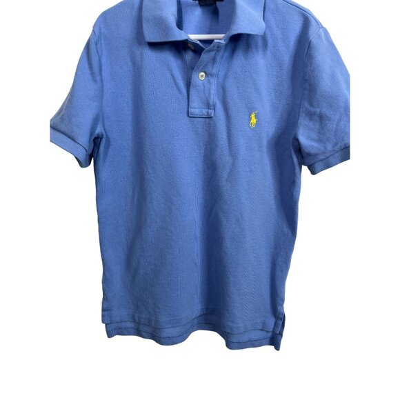 Ralph Lauren Boys Polo Shirt Size S 8 Blue Cotton Short Sleeve Preppy Casual Top - Picture 4 of 10